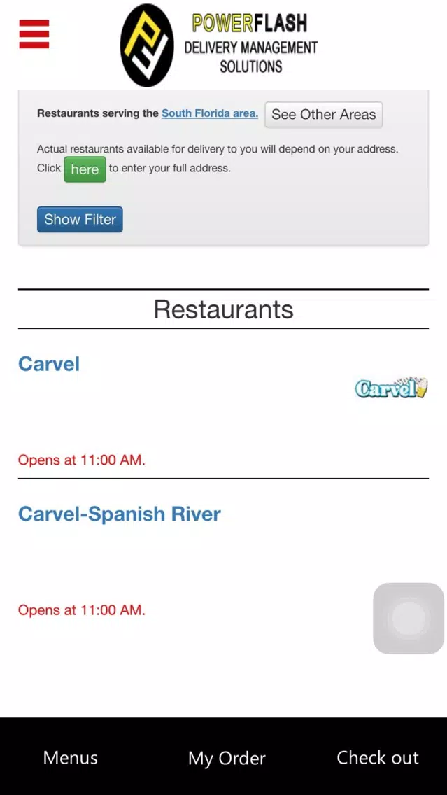 تصاویر Ready Set Food Customer App