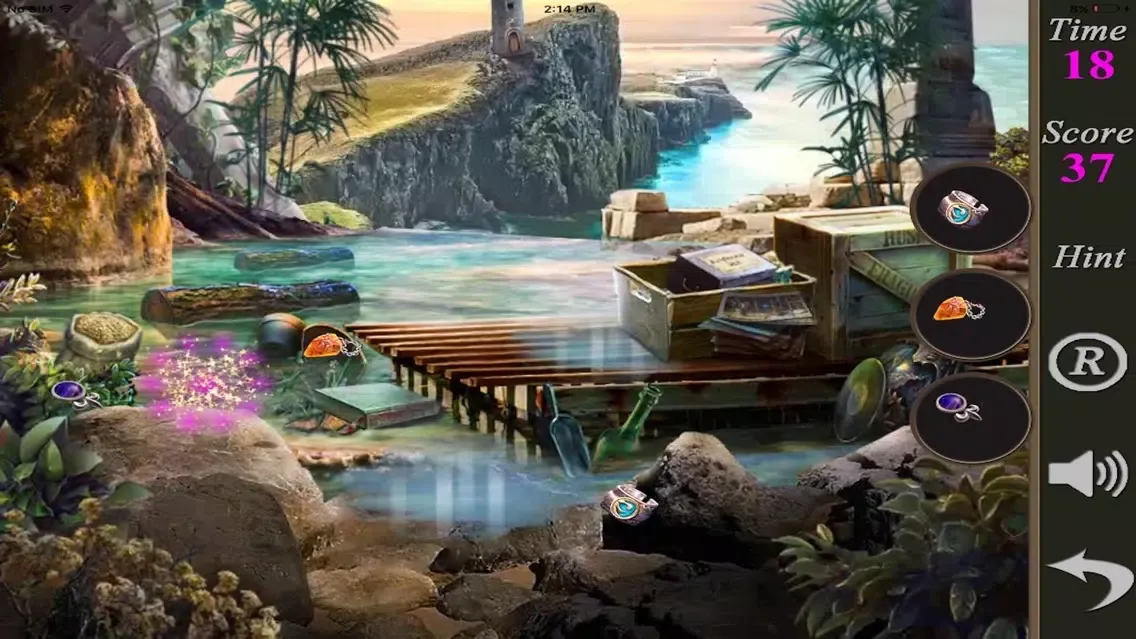ภาพหน้าจอของ Hidden Objects Of A Secret Of Antela Island
