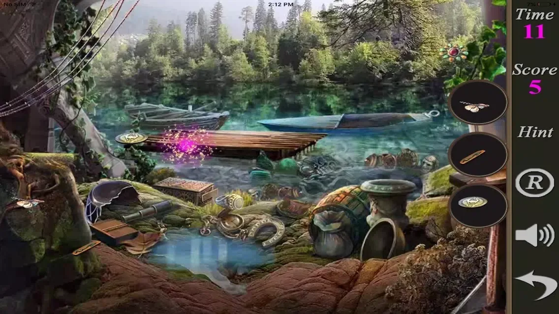 ภาพหน้าจอของ Hidden Objects Of A Secret Of Antela Island