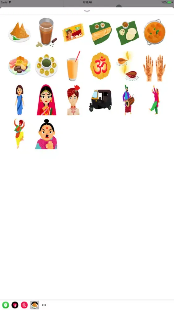 Indian Emojis and Sticker Pack应用截图