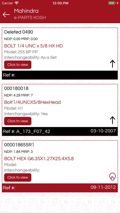 Mahindra e PARTS KOSH Screenshots