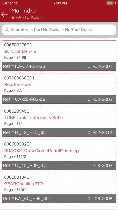 Mahindra e PARTS KOSH Screenshots