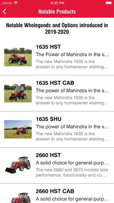 Mahindra USA Connect Ekran Görüntüleri