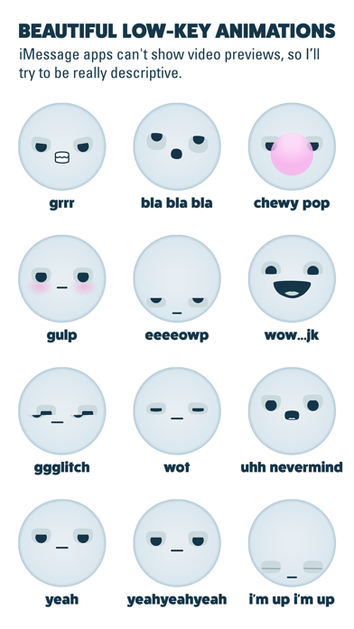 Tangkapan layar Low Key Animated Stickers