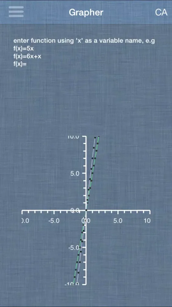 Zrzuty ekranu Graphing Calculator 2015