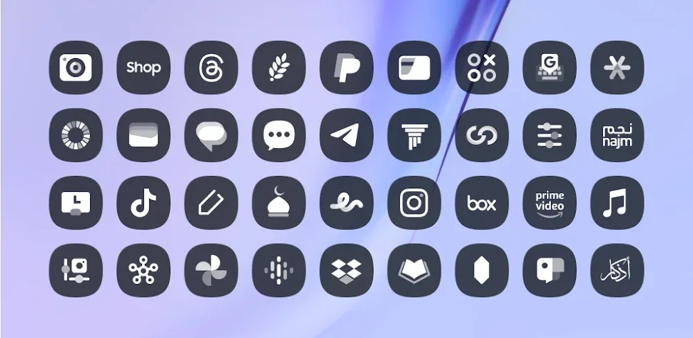 Glassify Dark Icon Pack