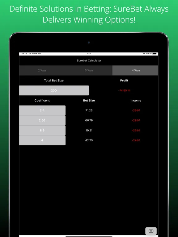 Zrzuty ekranu Surebet Calculator Plus iPad 