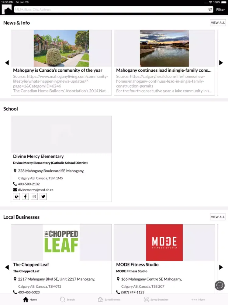 Capturas de pantalla de Mahogany Real Estate iPad 