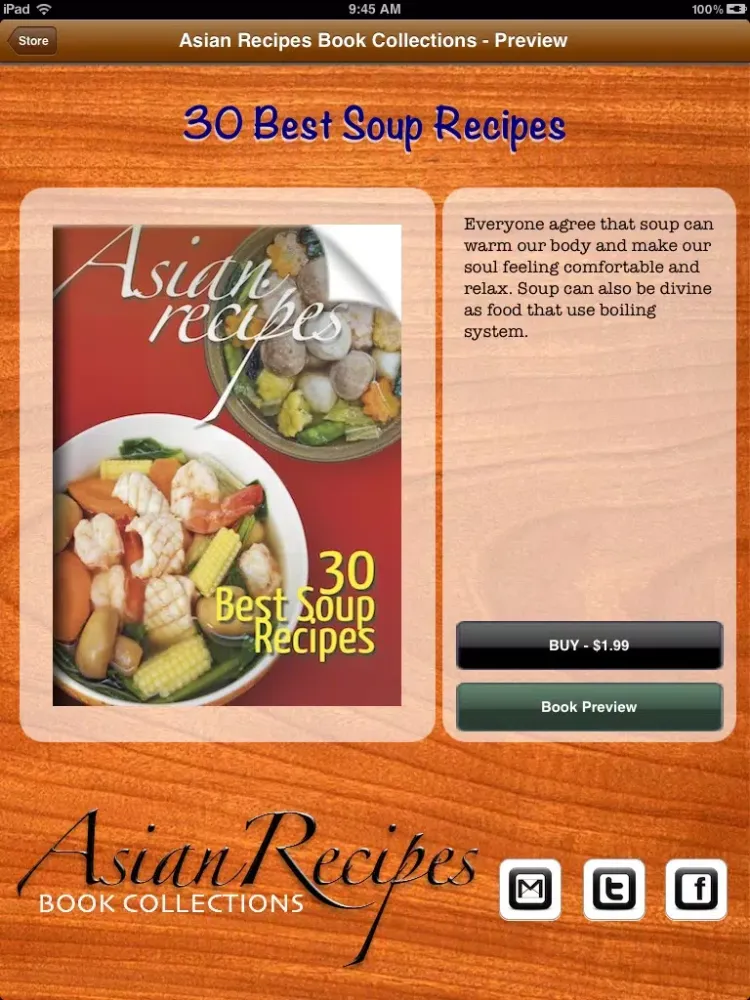 Asian Recipes Book Collections iPad  Ekran Görüntüleri