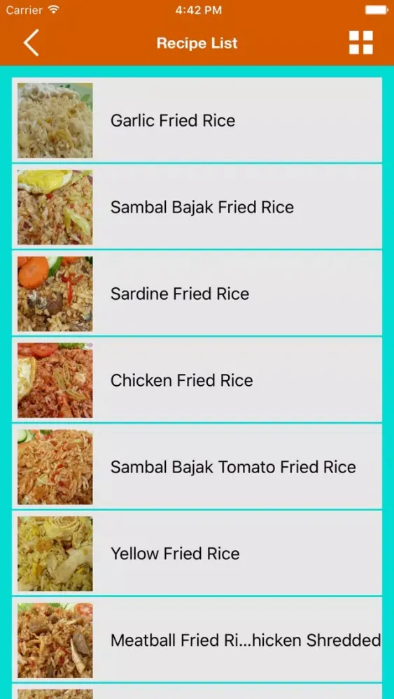 Tangkapan layar Fried Rice Cooking Creations HD