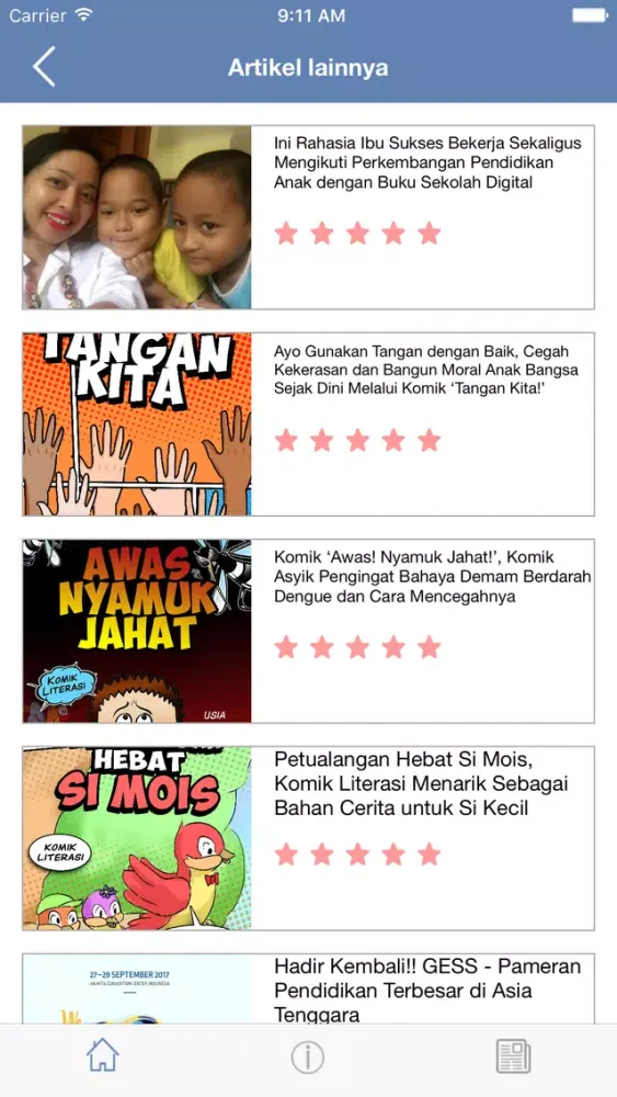Screenshot di Direktori Sekolah