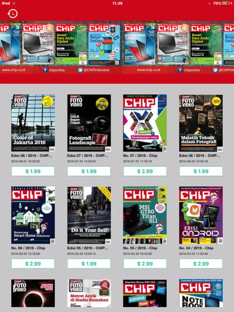 Gramedia - Chip iPad  Screenshots