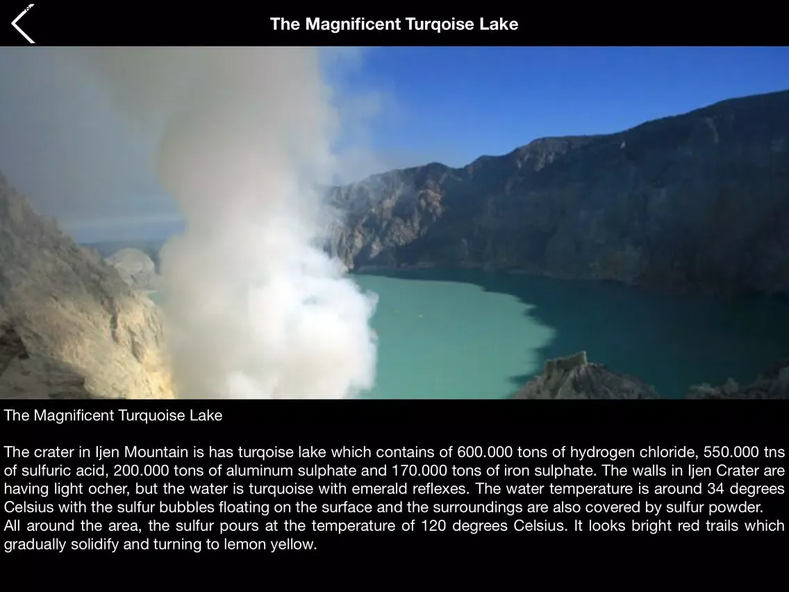 Ijen Crater iPad  スクリーンショット