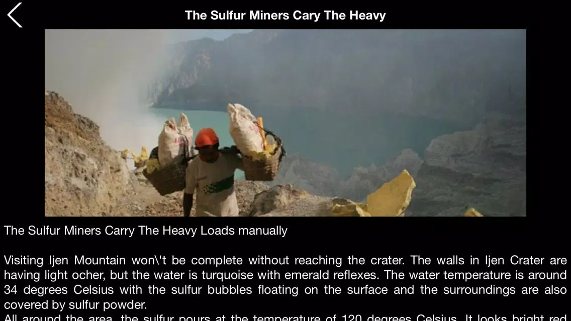 Ijen Crater スクリーンショット