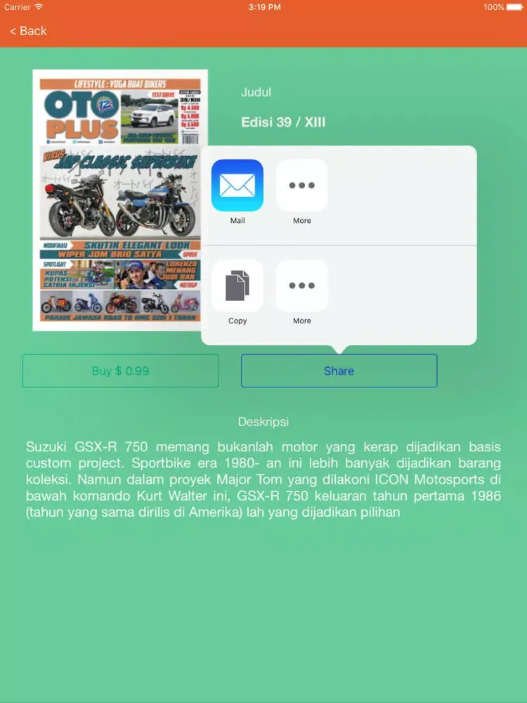 Tabloid OtoPlus iPad  Screenshots