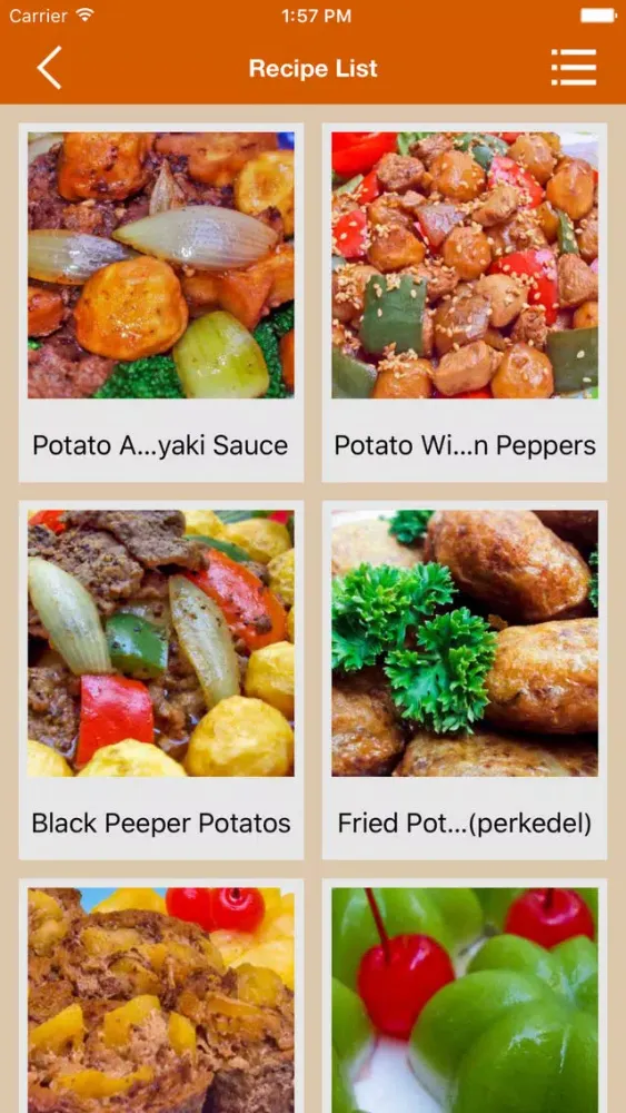Potato Recipes Asian Creations Screenshots