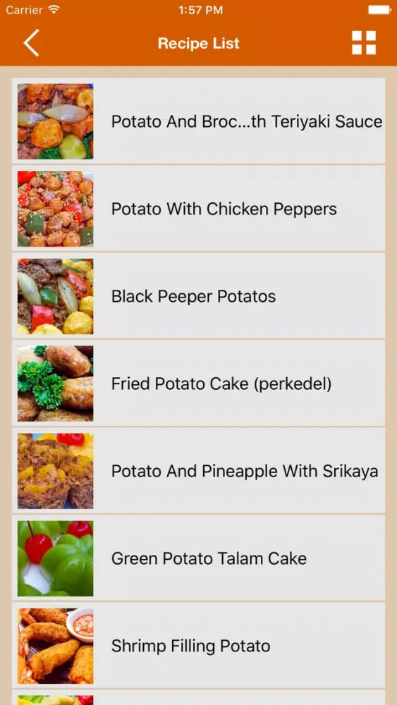 Potato Recipes Asian Creations Screenshots