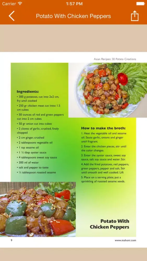 Potato Recipes Asian Creations Screenshots