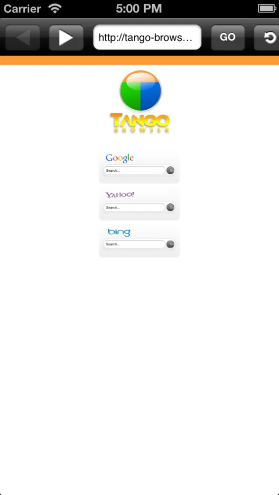Tango Browser Screenshots