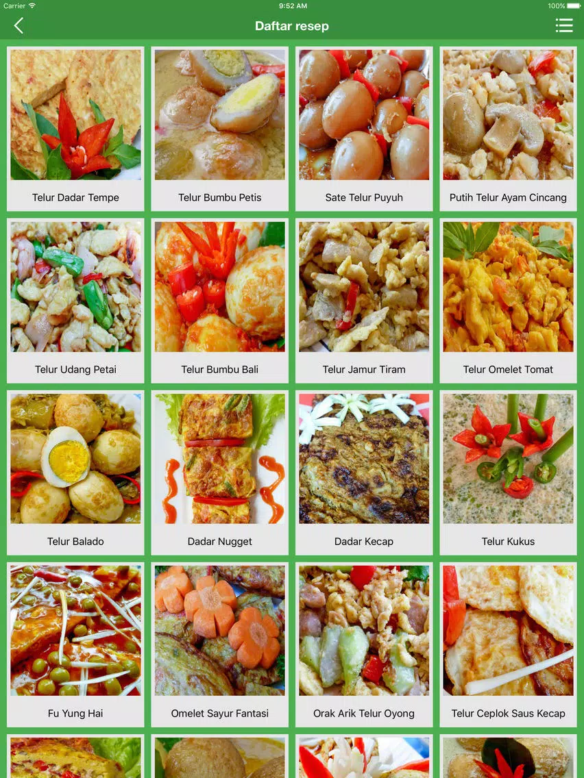Captures d'écran de 30 Resep Telur Favorit iPad 
