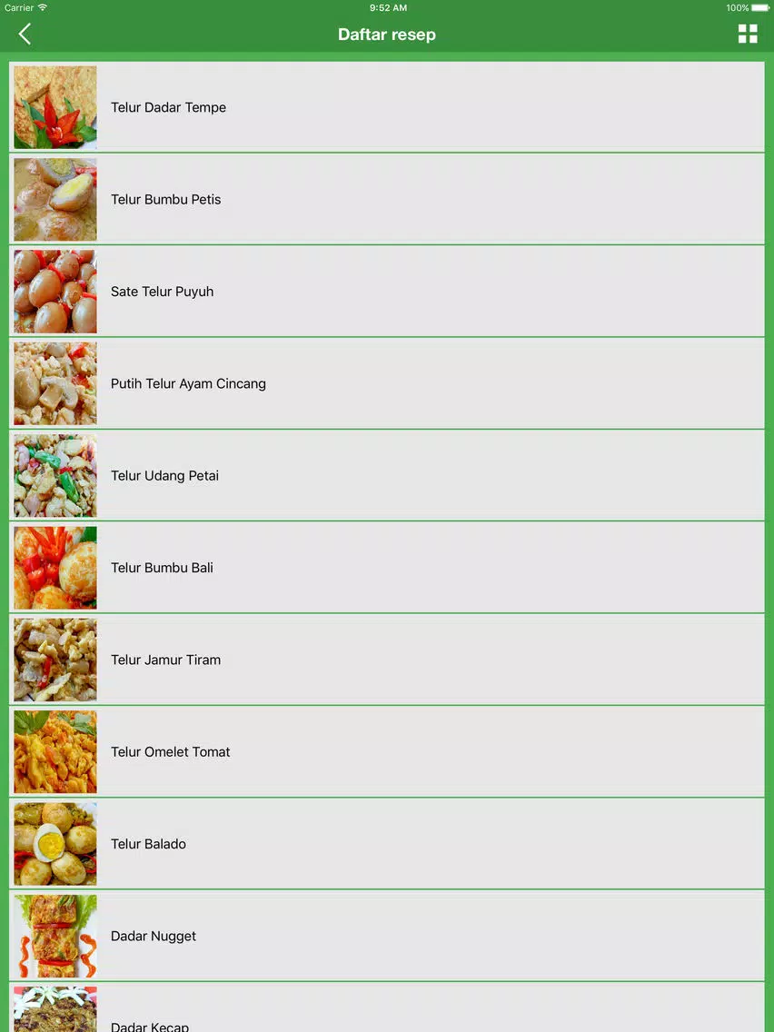 Captures d'écran de 30 Resep Telur Favorit iPad 