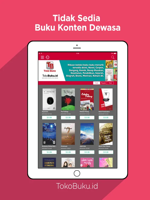 Toko Buku iPad  स्क्रीनशॉट