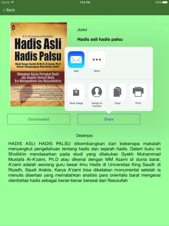 Ảnh chụp màn hình của Toko Buku Islami iPad 
