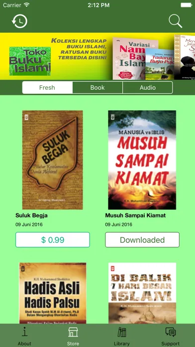 Ảnh chụp màn hình của Toko Buku Islami