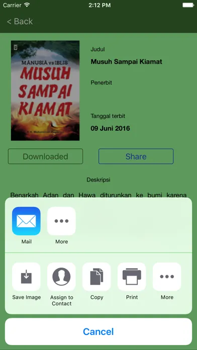 Ảnh chụp màn hình của Toko Buku Islami