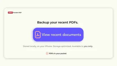 EWO Pocket PDF Scanner Ekran Görüntüleri