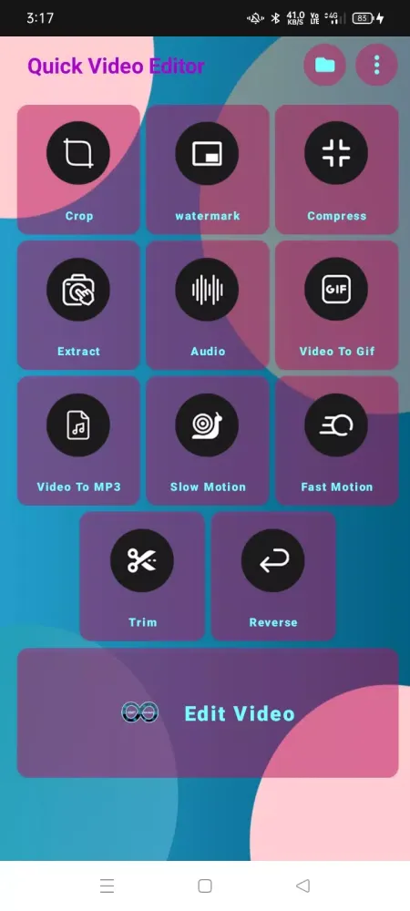 Tangkapan layar All in one video editor
