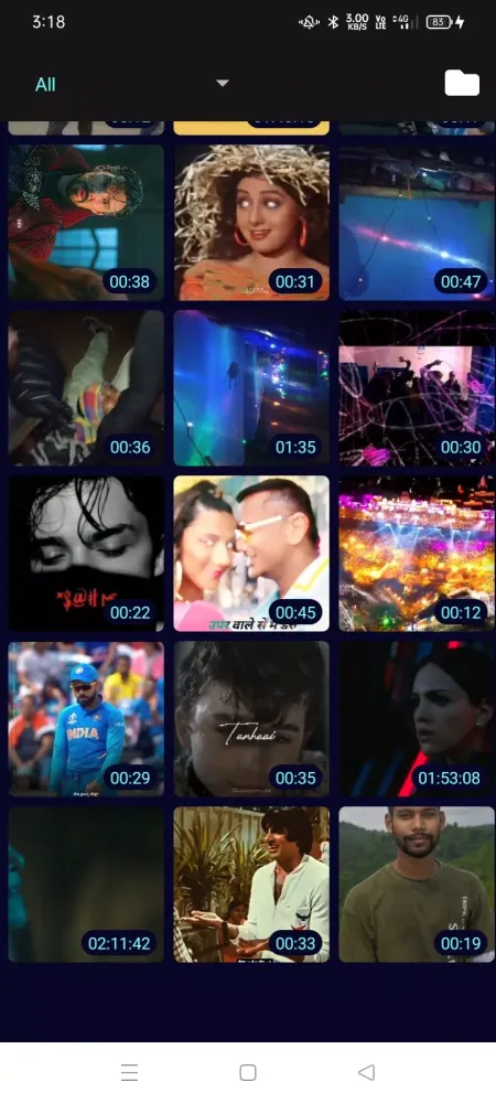 Tangkapan layar All in one video editor