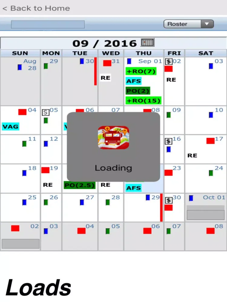 Ảnh chụp màn hình của Quick Roster Lite iPad 