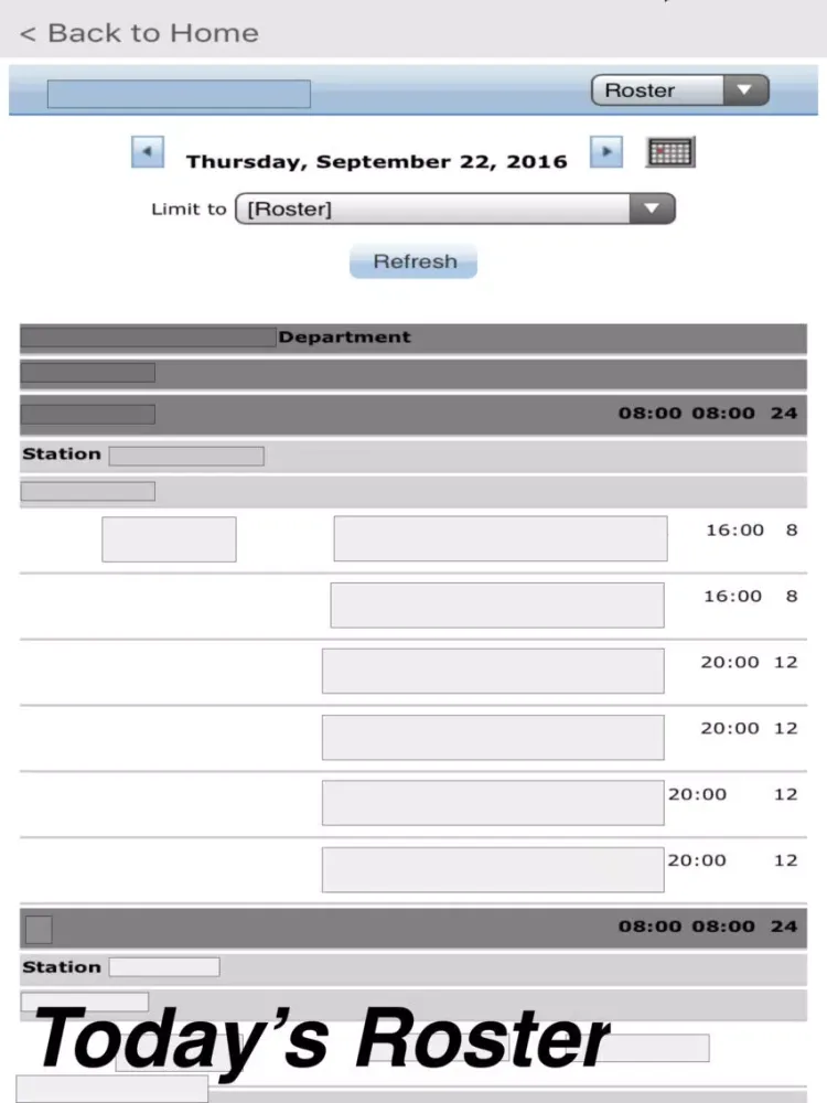 Ảnh chụp màn hình của Quick Roster Lite iPad 
