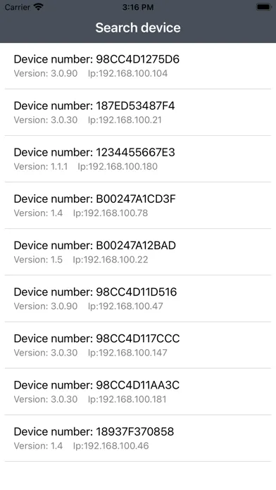 Captures d'écran de wlan