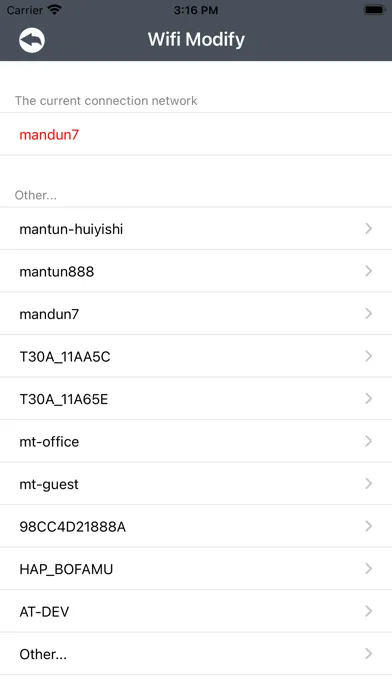 Captures d'écran de wlan