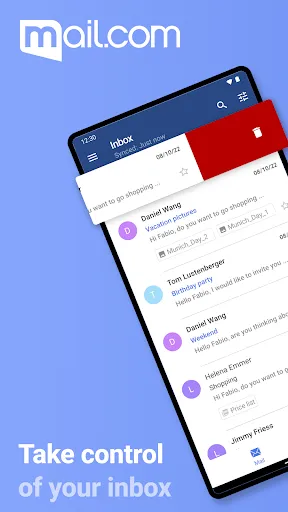 mail.com: Mail app & Cloud Screenshots