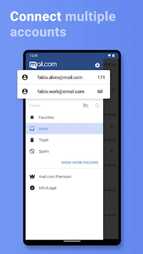 mail.com: Mail app & Cloud Screenshots