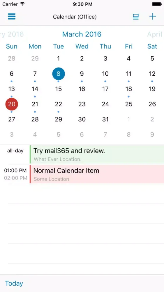 mail365, Mail, Calendar, Tasks應用截圖