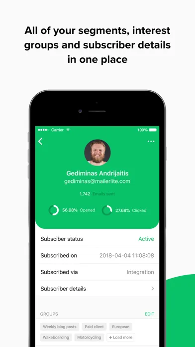 MailerLite Classic Manager سکرین شاٹس