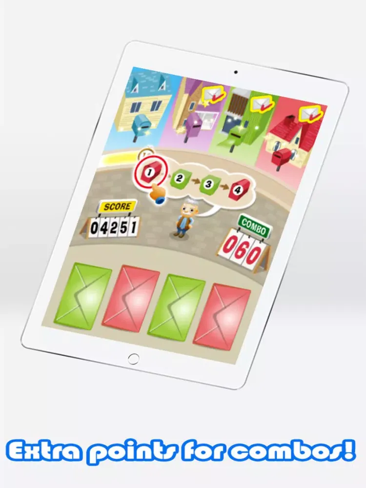 Hello Mr Mailman - fun color matching game iPad  سکرین شاٹس