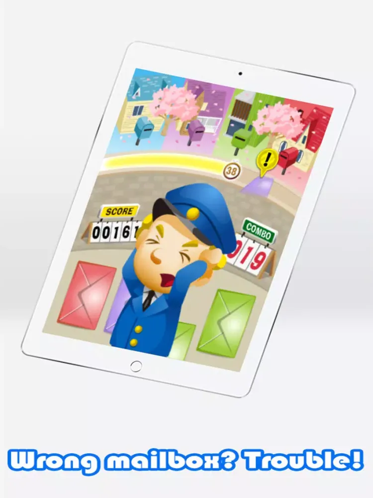 Hello Mr Mailman - fun color matching game iPad  سکرین شاٹس