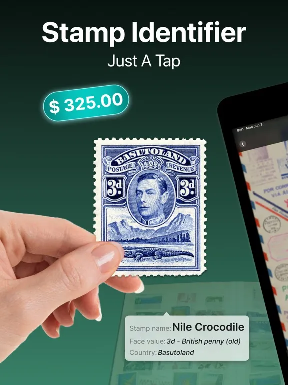 تصاویر Stamp Scanner Collecting App iPad 