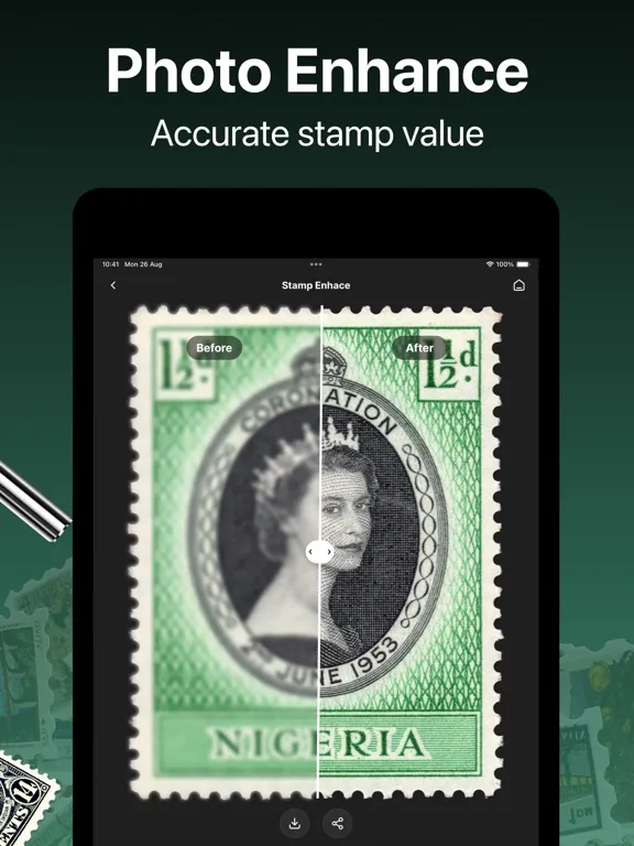 تصاویر Stamp Scanner Collecting App iPad 