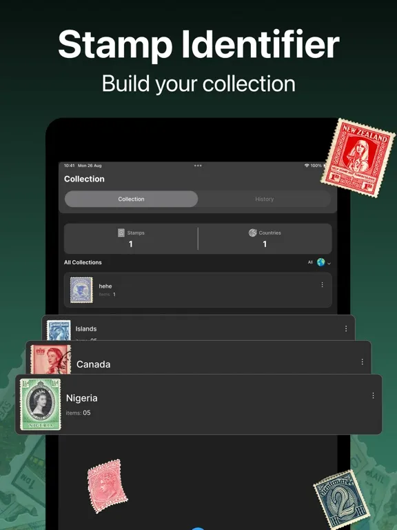 تصاویر Stamp Scanner Collecting App iPad 
