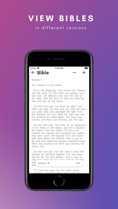 Captures d'écran de Genesis - Holy App