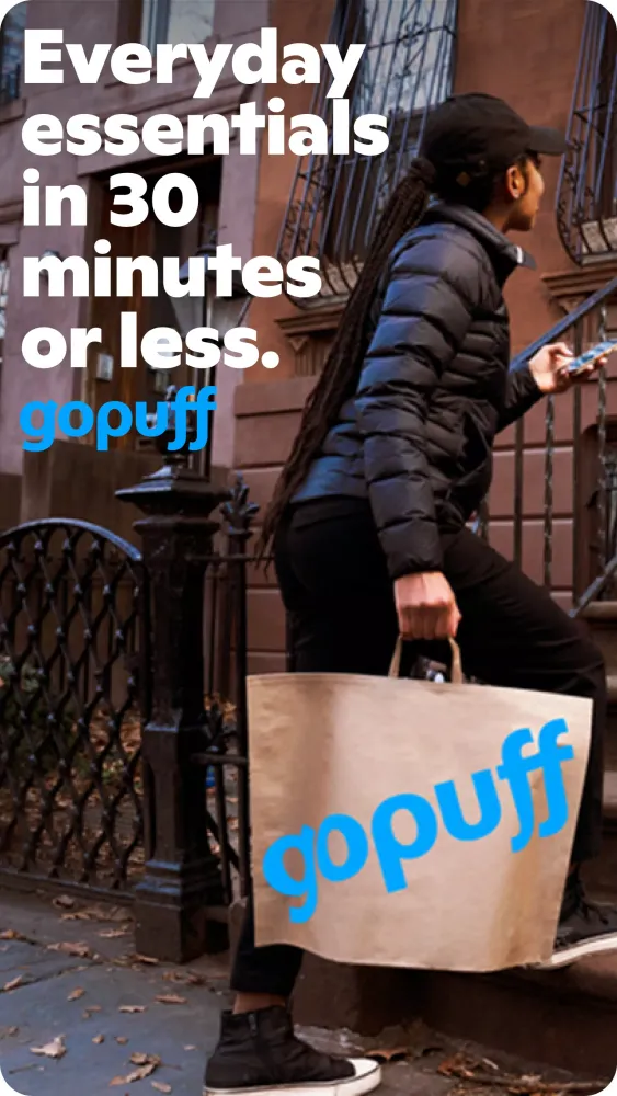 Capturas de tela do Gopuff—Alcohol & Food Delivery