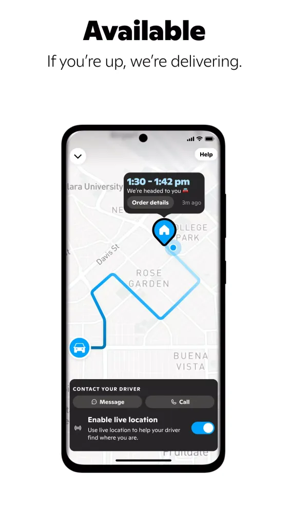 Capturas de tela do Gopuff—Alcohol & Food Delivery