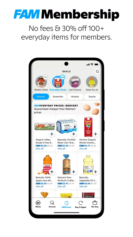 Capturas de tela do Gopuff—Alcohol & Food Delivery