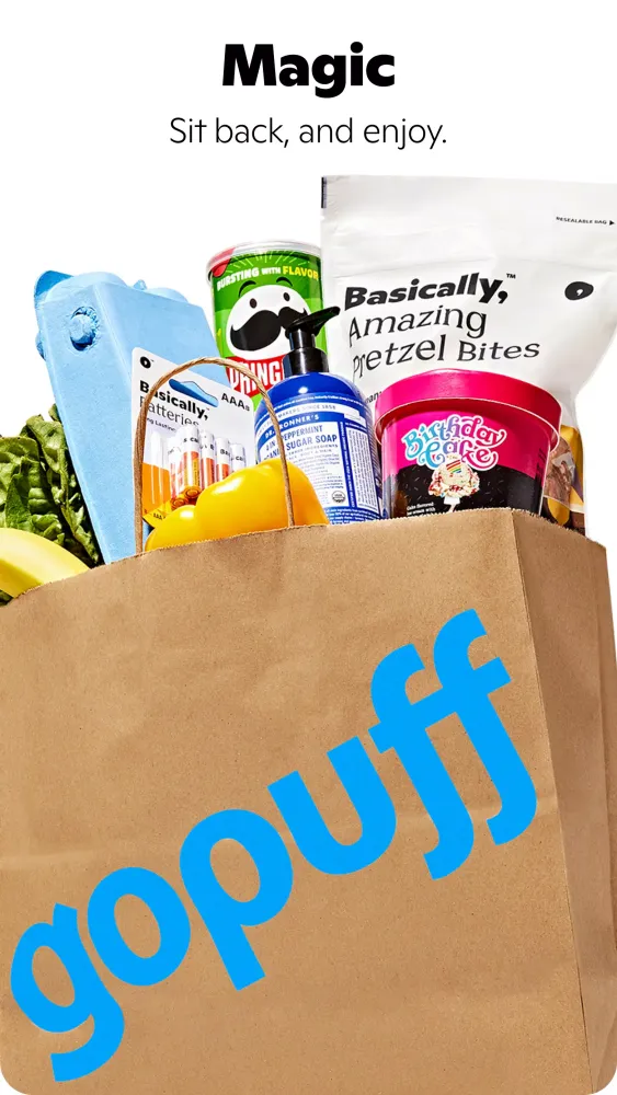 Capturas de tela do Gopuff—Alcohol & Food Delivery